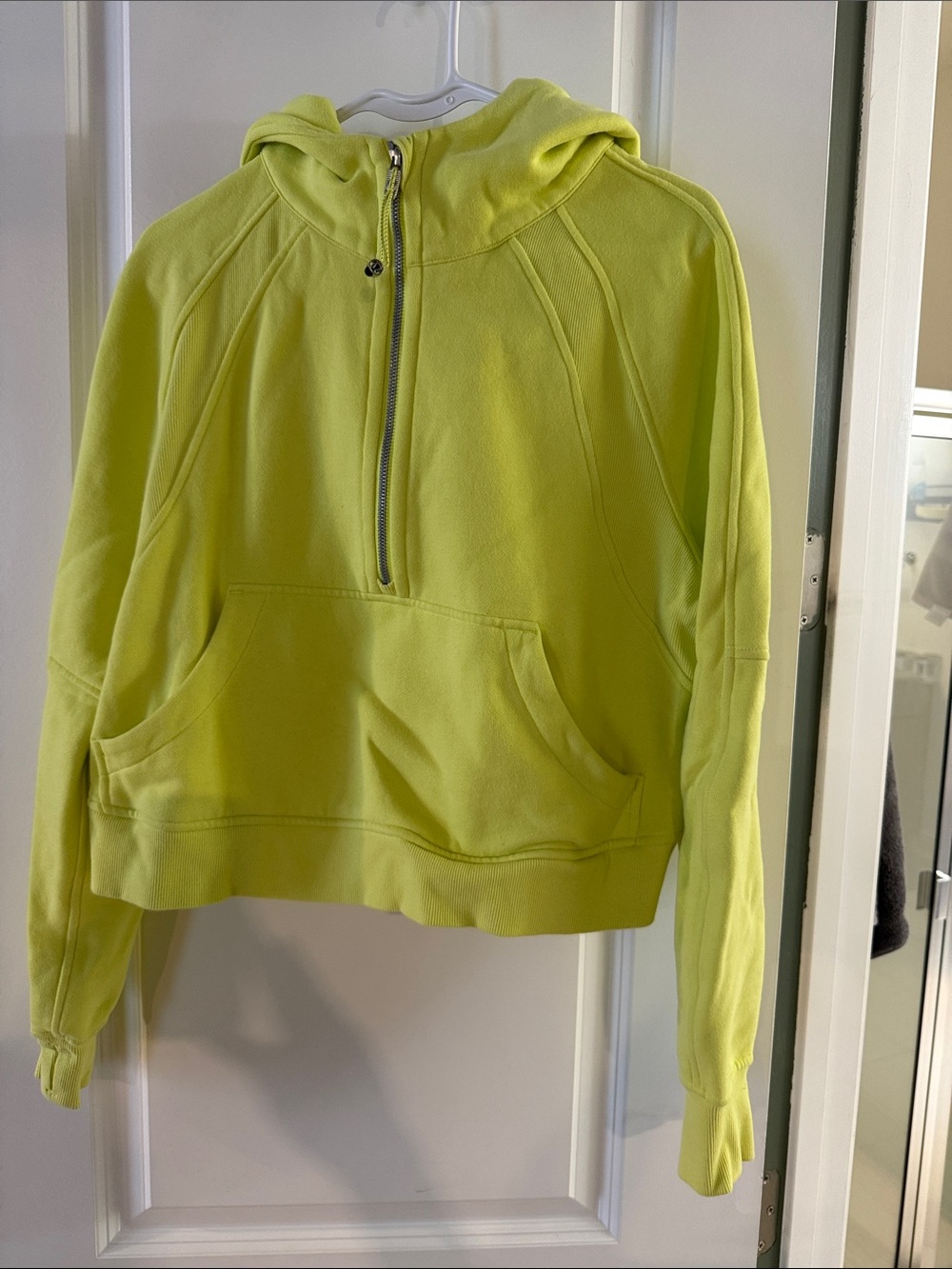 lululemon athletica Neon Lime Half-Zip Hoodie